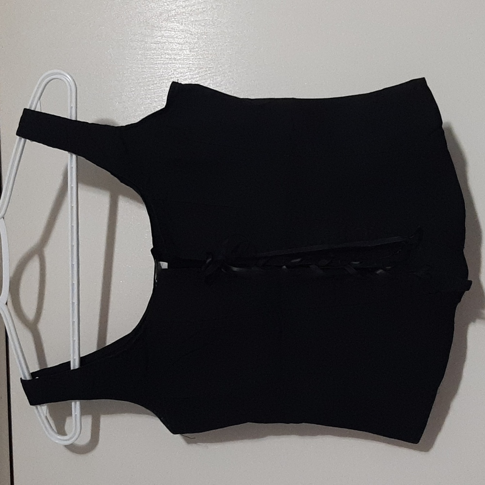 DYNAMITE  Tank Top with lace up front